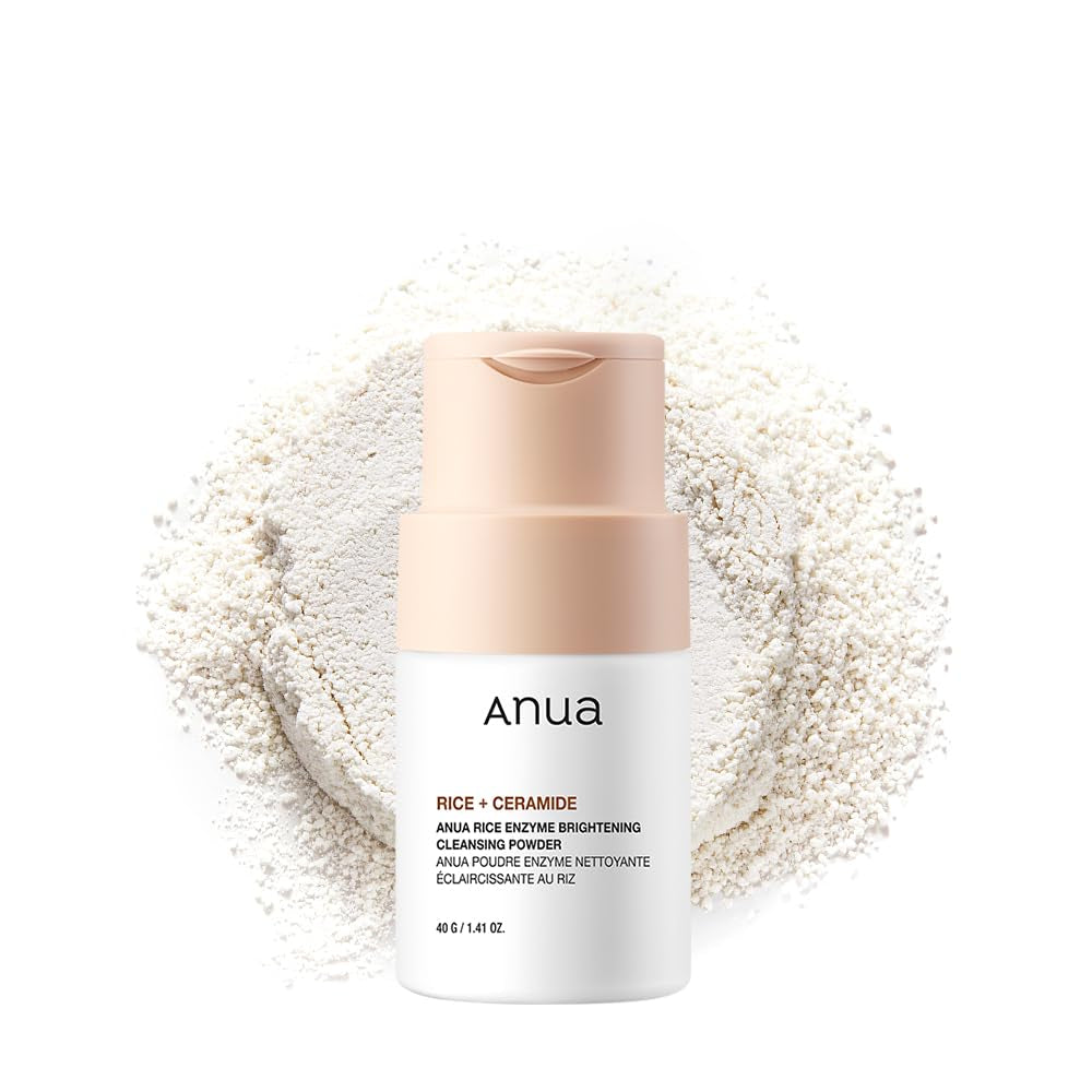 Rice Enzyme Brightening Cleansing Powder, Exfoliating Powder-To-Foam Cleanser, Smooth Texture & Clarity, Hydrating & Gentle Formula, Korean Skincare,1.41 Fl.Oz
